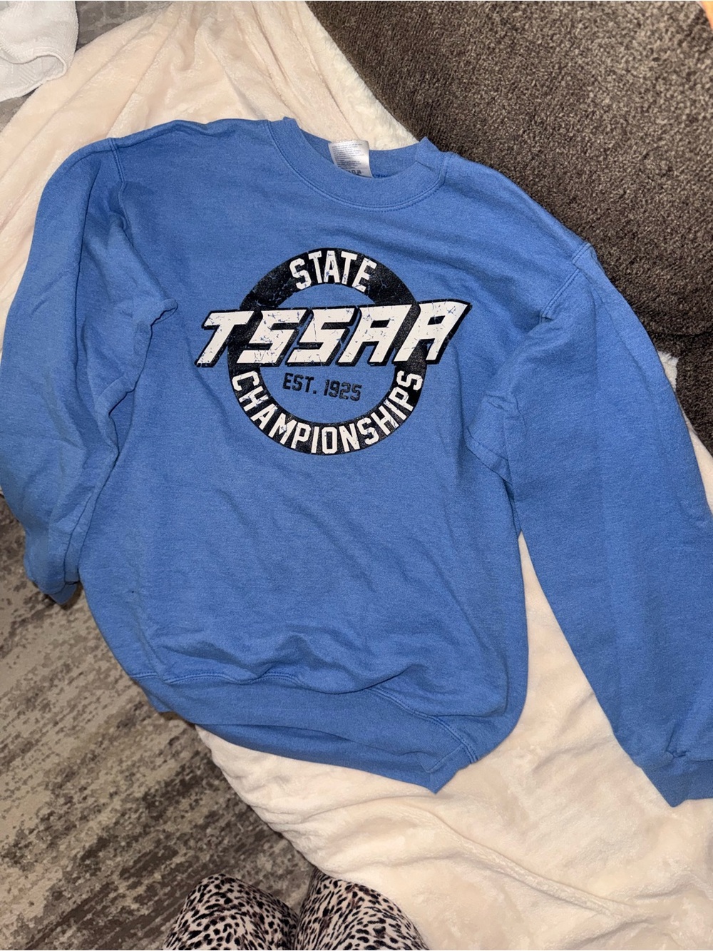Blue Crewneck Sweatshirt for Women
